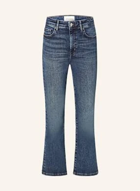 Frame Jeansy Bootcut Le Crop Mini Boot blau