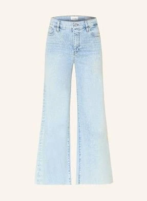 Frame Jeansy Wide Leg Le Palazzo Crop blau