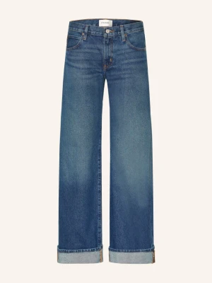 Frame Jeansy Wide Leg The Cuffed Low Bow blau VOLL VOLT