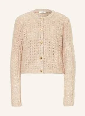 Frame Kardigan The Plush Cardi Z Alpaką weiss