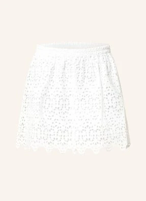 Frame Spódnica Z Dziurkowanej Koronki weiss