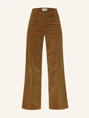 Frame Spodnie Sztruksowe Le Slim Palazzo Modernist braun