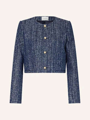 Frame Żakiet Pudełkowy The Tweed Z Tweedu blau