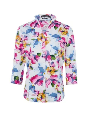Franco Callegari Bluzka damska Kobiety Bawełna biały|wielokolorowy wzorzysty,