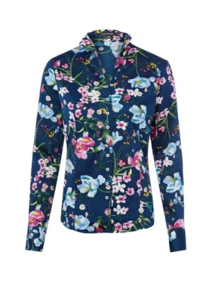 Franco Callegari Bluzka damska Kobiety Bawełna niebieski|wielokolorowy wzorzysty,