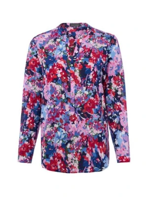 Franco Callegari Bluzka damska Kobiety Bawełna wielokolorowy|wyrazisty róż wzorzysty,