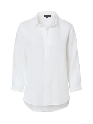 Franco Callegari Bluzka damska Kobiety len biały jednolity,