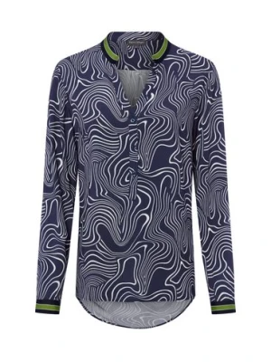 Franco Callegari Bluzka damska tunika Kobiety wiskoza niebieski wzorzysty,