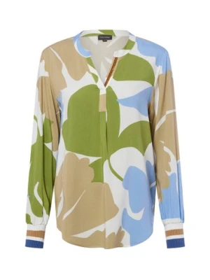Franco Callegari Bluzka damska tunika Kobiety wiskoza zielony|wielokolorowy wzorzysty,