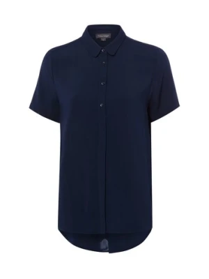 Franco Callegari Damska bluzka koszulowa Kobiety wiskoza niebieski,