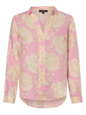 Franco Callegari Damska bluzka lniana Kobiety len beżowy|różowy wzorzysty,