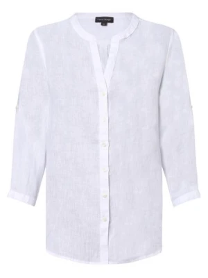 Franco Callegari Damska bluzka lniana Kobiety len biały,