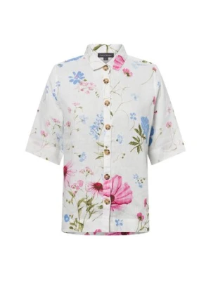 Franco Callegari Damska bluzka lniana Kobiety len biały|różowy|niebieski|zielony wzorzysty,