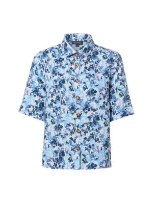 Franco Callegari Damska bluzka lniana Kobiety len niebieski|różowy|wielokolorowy,