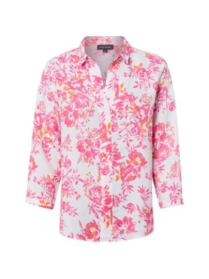 Franco Callegari Damska bluzka lniana Kobiety len wyrazisty róż,