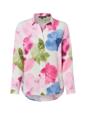 Franco Callegari Damska bluzka lniana Kobiety len wyrazisty róż|wielokolorowy,