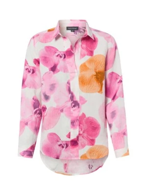 Franco Callegari Damska bluzka lniana Kobiety len wyrazisty róż|wielokolorowy,