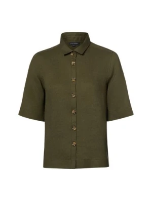 Franco Callegari Damska bluzka lniana Kobiety len zielony,