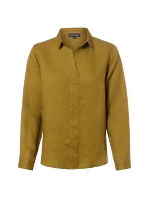 Franco Callegari Damska bluzka lniana Kobiety len zielony,