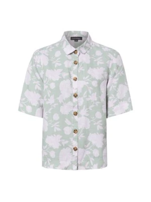 Franco Callegari Damska bluzka lniana Kobiety len zielony|różowy|wielokolorowy,