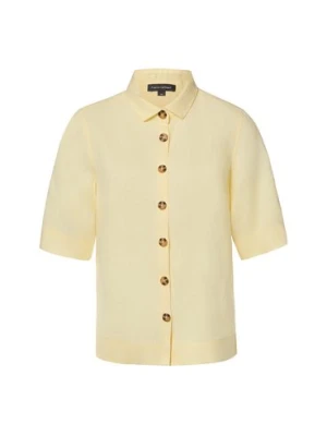 Franco Callegari Damska bluzka lniana Kobiety len żółty,