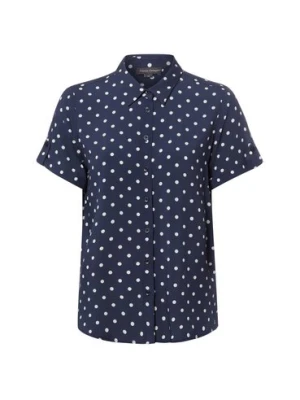 Franco Callegari Damska bluzka z krótkim rękawem - Debby Kobiety wiskoza niebieski,