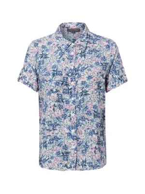 Franco Callegari Damska bluzka z krótkim rękawem - Debby Kobiety wiskoza niebieski|różowy,