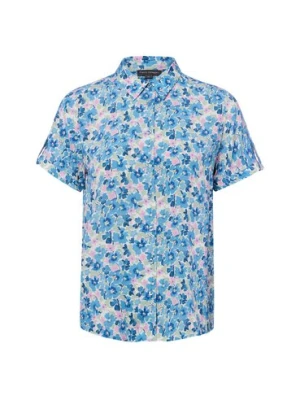 Franco Callegari Damska bluzka z krótkim rękawem - Debby Kobiety wiskoza niebieski|wielokolorowy,