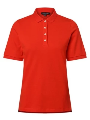 Franco Callegari Damska koszulka polo Kobiety Bawełna czerwony jednolity,