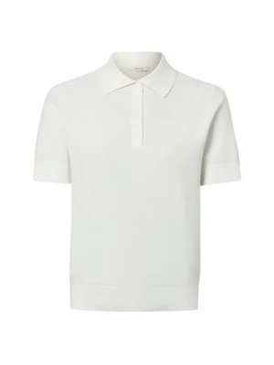 Franco Callegari Damska koszulka polo z dzianiny Kobiety Bawełna biały,