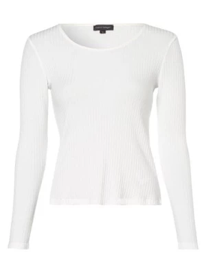 Franco Callegari Damska koszulka z długim rękawem Kobiety Bawełna biały jednolity,