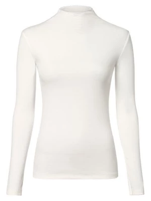 Franco Callegari Damska koszulka z długim rękawem Kobiety Dżersej biały jednolity,