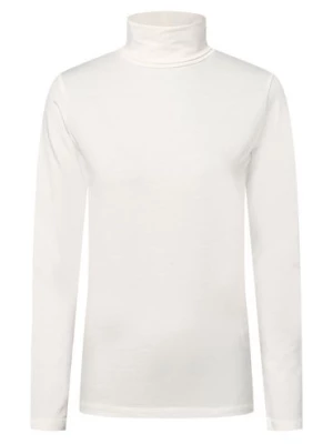 Franco Callegari Damska koszulka z długim rękawem Kobiety Dżersej biały jednolity,