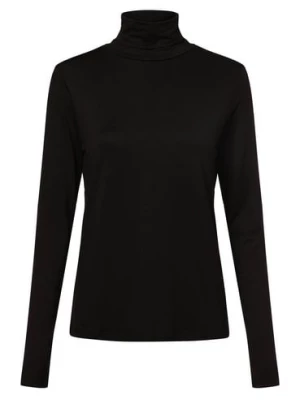 Franco Callegari Damska koszulka z długim rękawem Kobiety wiskoza czarny jednolity,