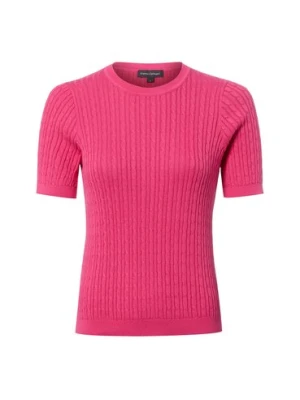 Franco Callegari Damska koszulka z dzianiny Kobiety Bawełna (100%) wyrazisty róż wypukły wzór tkaniny,