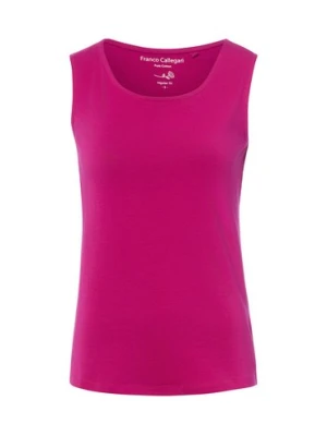 Franco Callegari Damski podkoszulek Kobiety Dżersej wyrazisty róż jednolity,