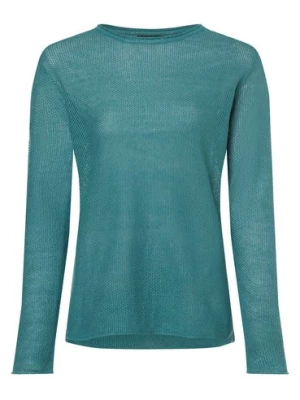 Franco Callegari Damski sweter lniany Kobiety len niebieski jednolity,