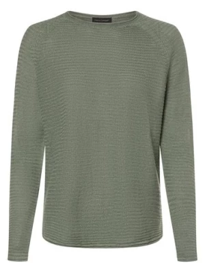 Franco Callegari Damski sweter lniany Kobiety len zielony jednolity,