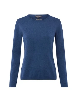 Franco Callegari Damski sweter z dzianiny z zawartością kaszmiru Kobiety niebieski marmurkowy,