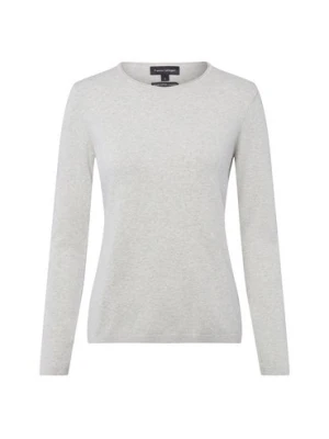 Franco Callegari Damski sweter z dzianiny z zawartością kaszmiru Kobiety szary marmurkowy,