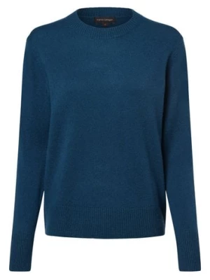 Franco Callegari Damski sweter z wełny merino Kobiety Wełna merino niebieski|zielony marmurkowy,