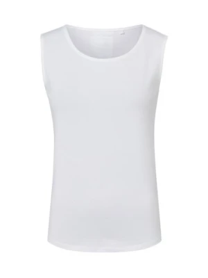 Franco Callegari Damski top z dżerseju Kobiety Bawełna biały jednolity,