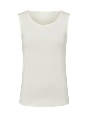 Franco Callegari Damski top z dżerseju Kobiety Bawełna biały jednolity,