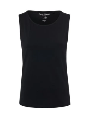 Franco Callegari Damski top z dżerseju Kobiety Bawełna szary jednolity,