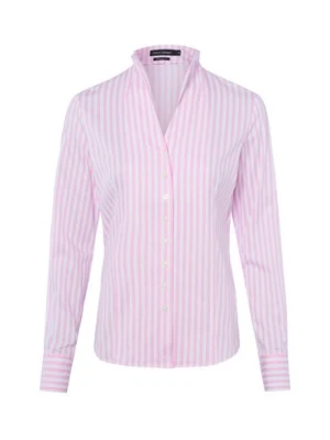 Franco Callegari Franco Callegari - Bluzka damska Kobiety Bawełna różowy|biały w paski,