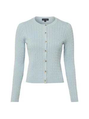 Franco Callegari Kardigan damski Kobiety Bawełna (100%) niebieski jednolity,