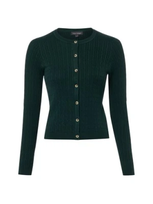 Franco Callegari Kardigan damski Kobiety Bawełna (100%) zielony jednolity,