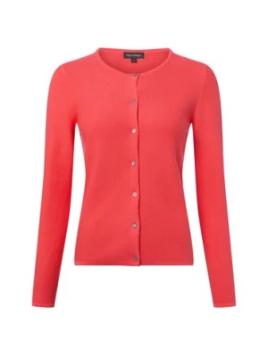 Franco Callegari Kardigan damski Kobiety Bawełna pomarańczowy jednolity,