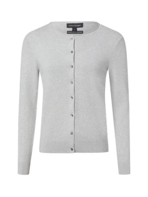 Franco Callegari Kardigan damski z zawartością kaszmiru Kobiety szary marmurkowy,