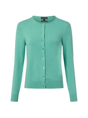 Franco Callegari Kardigan damski z zawartością kaszmiru Kobiety zielony marmurkowy,